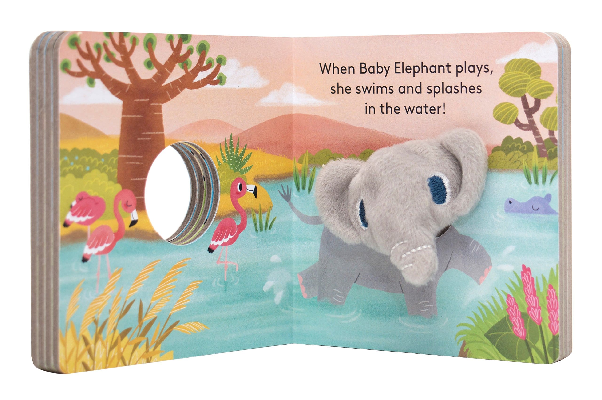 【洋書絵本セット】THE NEW PUPPY ELEPHANT, Bétaptó Baby Elephant Finger Puppet Board Book – A2Z Science & Toys