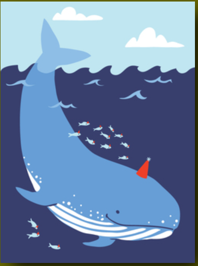 Baleen Birthday Card by Great Arrow Graphics