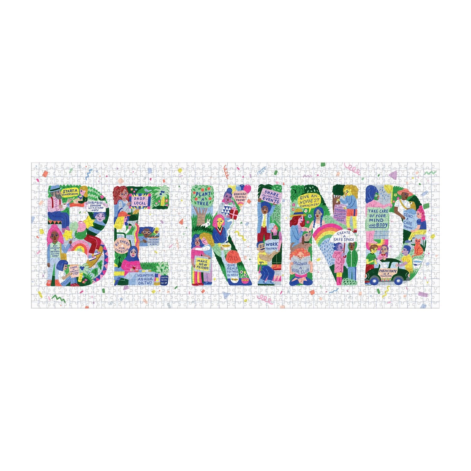 Be Kind Panoramic 1000pc Puzzle by Galison 2