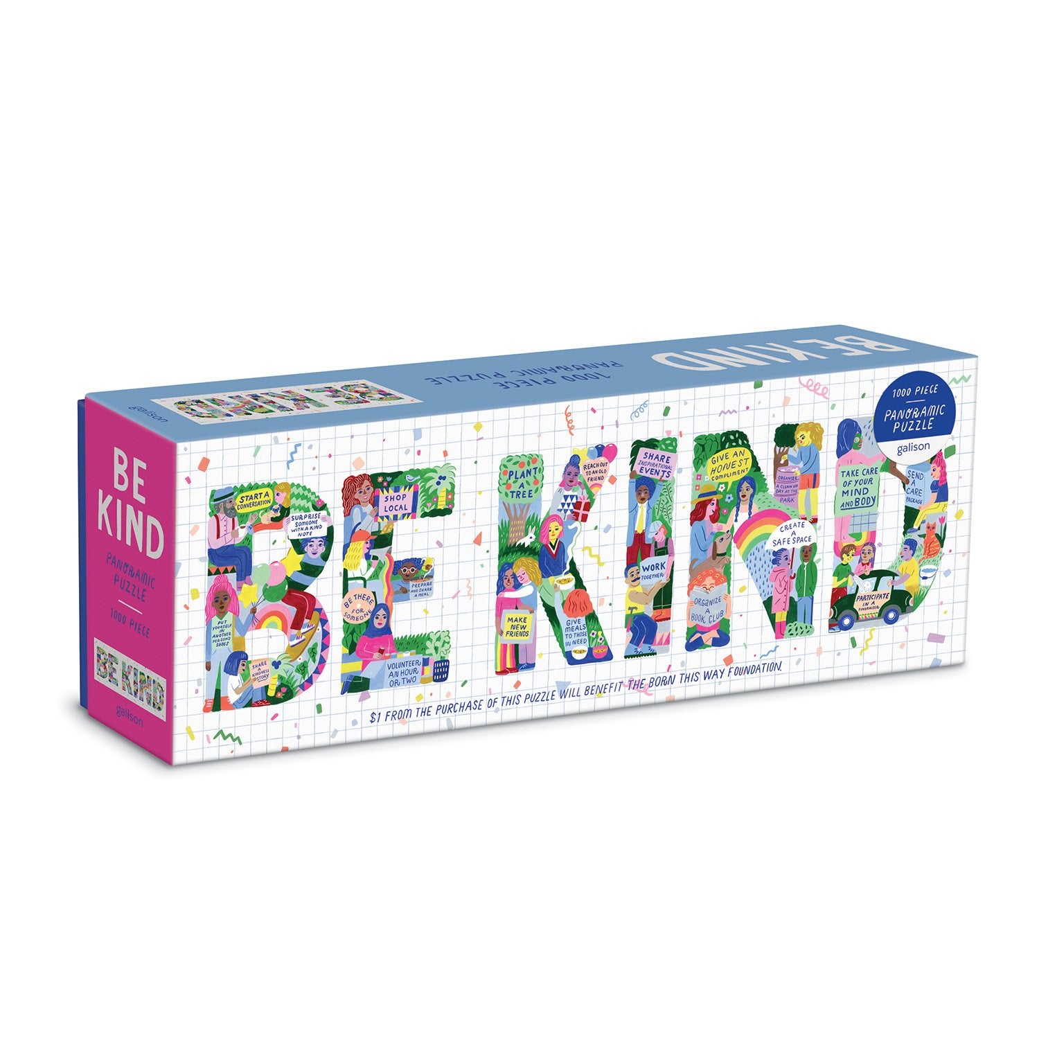 Be Kind Panoramic 1000pc Puzzle by Galison