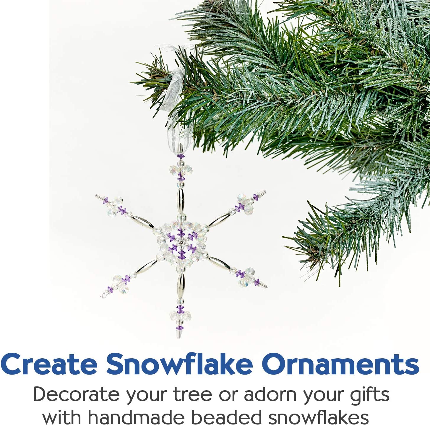 Beaded Snowflake Ornaments by Creativity for Kids 2