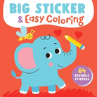 Big Sticker & Easy Coloring (Elephant)-by-Dover Publications