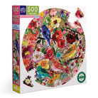 Birds & Blossoms 500pc Round Puzzle-by-eeBoo