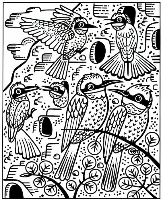 Birds Magic Painting Book by Usborne 2