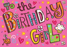 Birthday Girl Glitter Birthday Card by Peaceable Kingdom