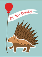 Birthday Porcupine Card-by-Great Arrow Graphics