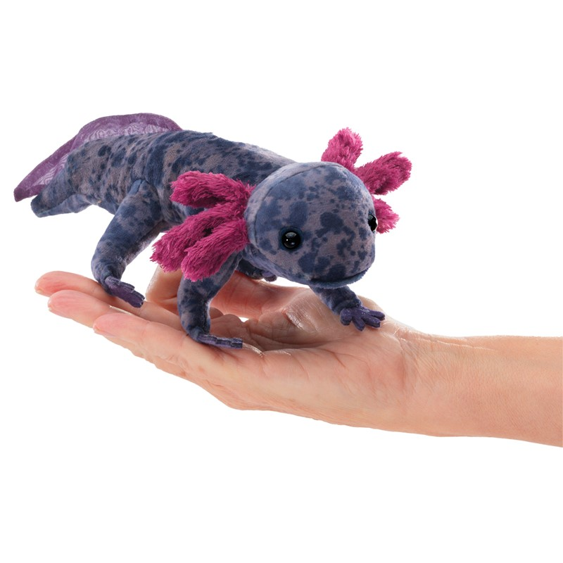 Black Axolotl Puppet-by-Folkmanis