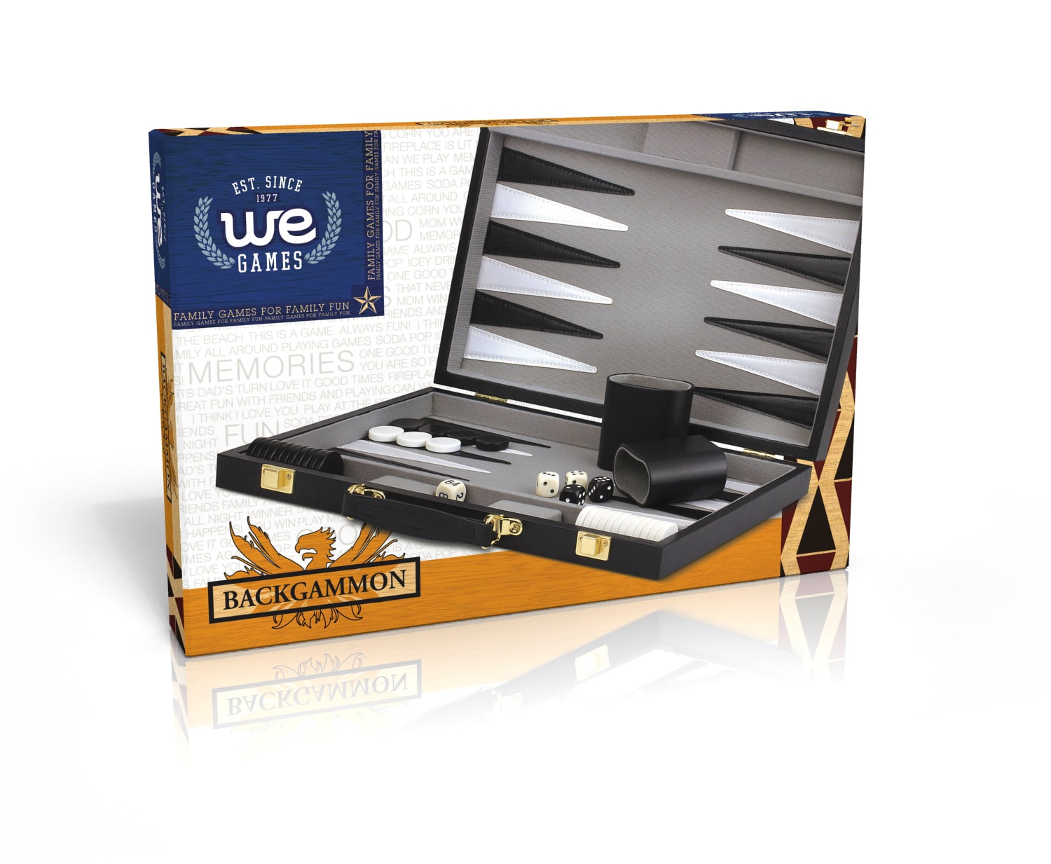 Black Backgammon Case by WE Games