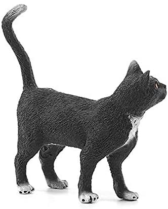 Black White Standing Cat Figure by Schliech 1
