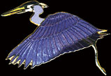 Blue Heron Pin by WM Spear Designs