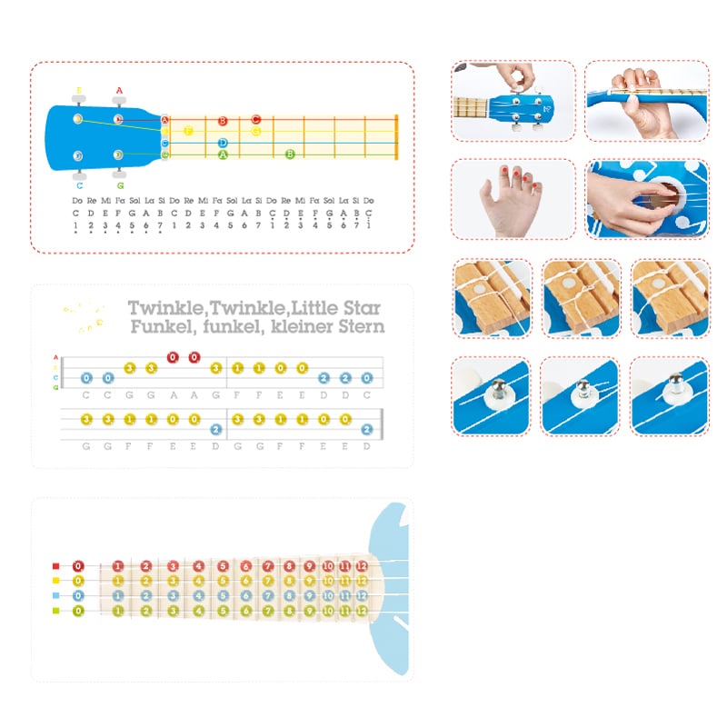 Blue Ukulele by Hape 3