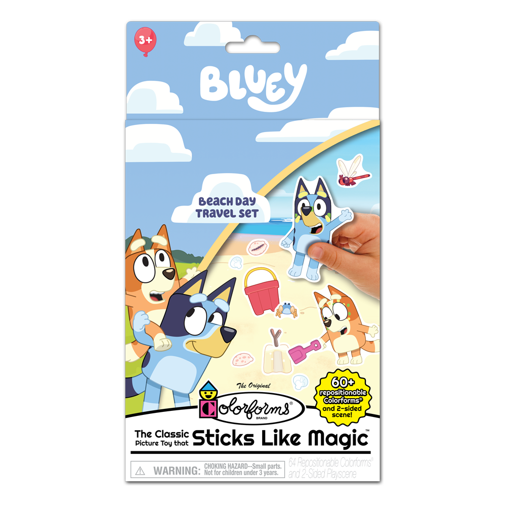 Bluey Colorforms Travel Set-by-PlayMonster