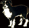 Boarder Collie Pin by WM Spear Designs