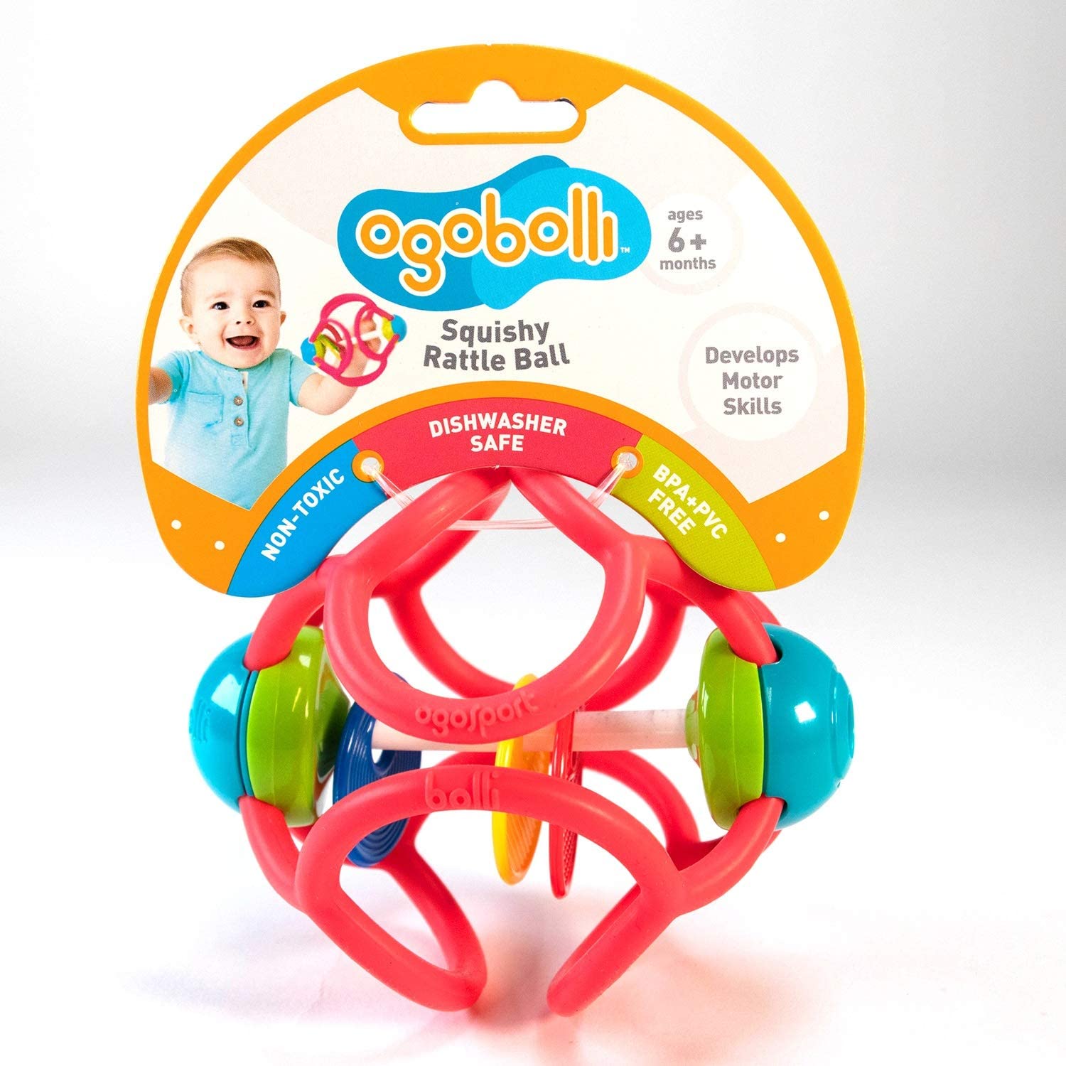 Bolli Rattle Ball Pink by OgoSport
