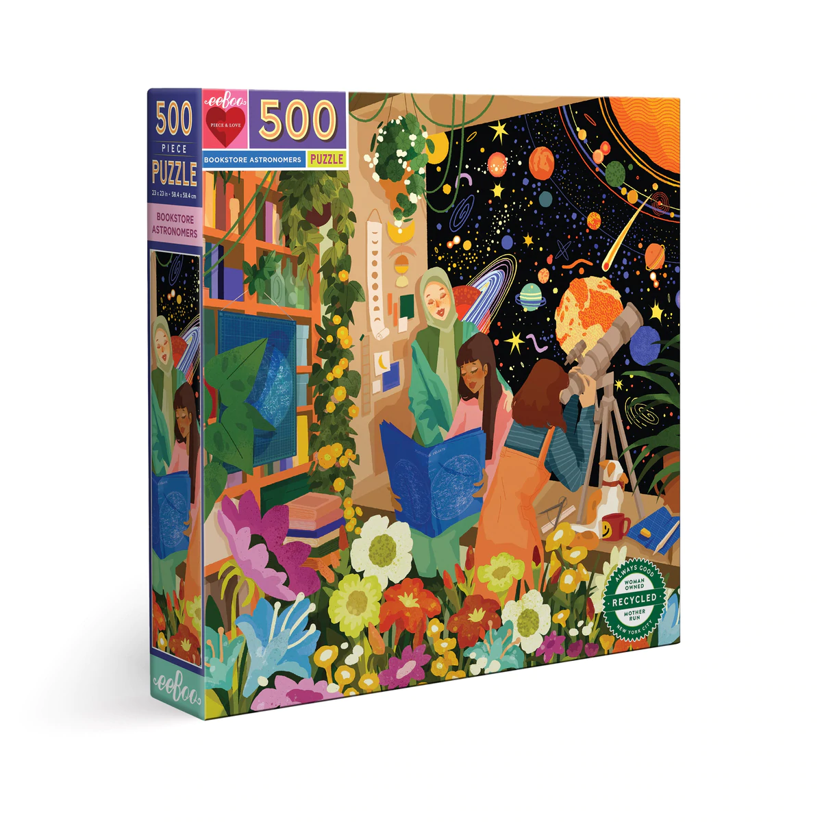 Bookstore Astronomers 500pc Puzzle by eeBoo