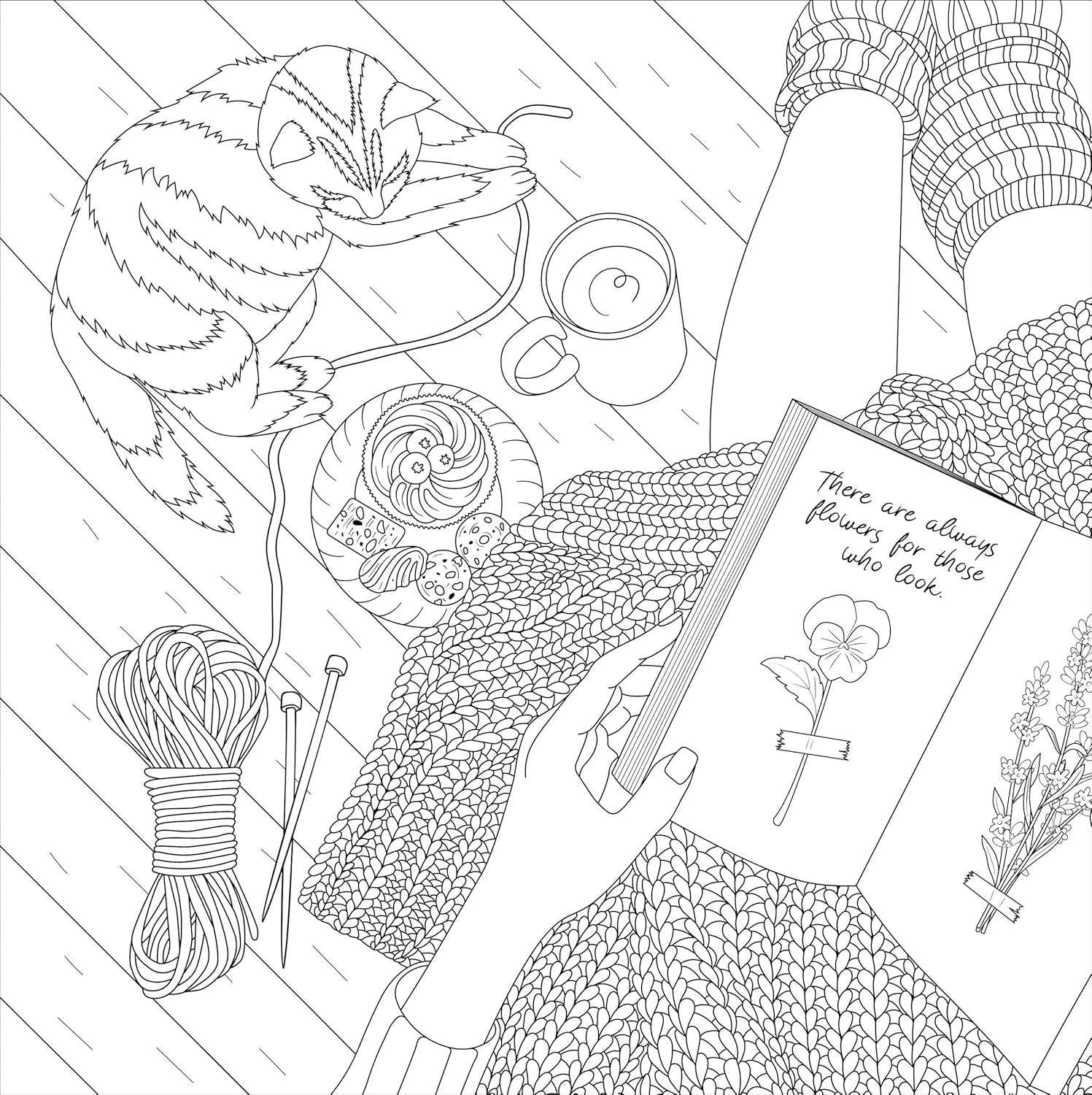 Cottagecore Adult Coloring Book by Peter Pauper Press