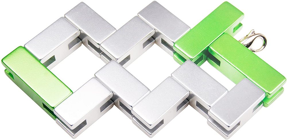 Bracelet Cube SilverGreen by Continuum Games 1