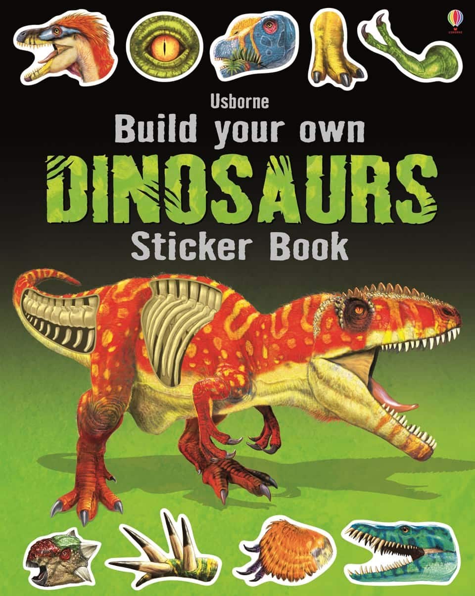 Build Your Own Dinosaurs Sticker Book by Usborne