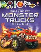 Build Your Own Monster Trucks Sticker Book-by-Usborne