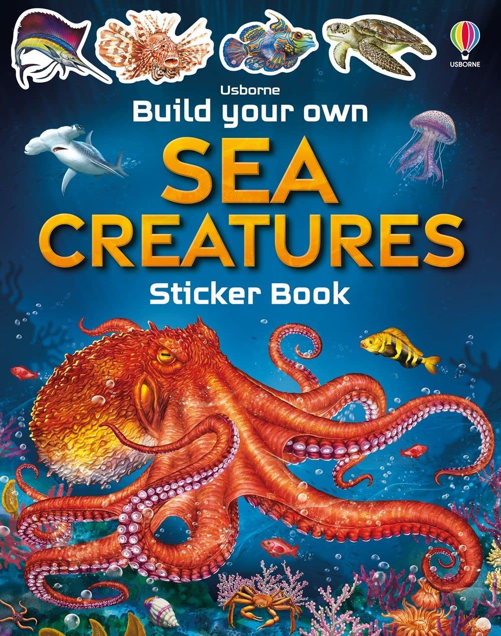 Build Your Own Sea Creatures Sticker Book by Usborne