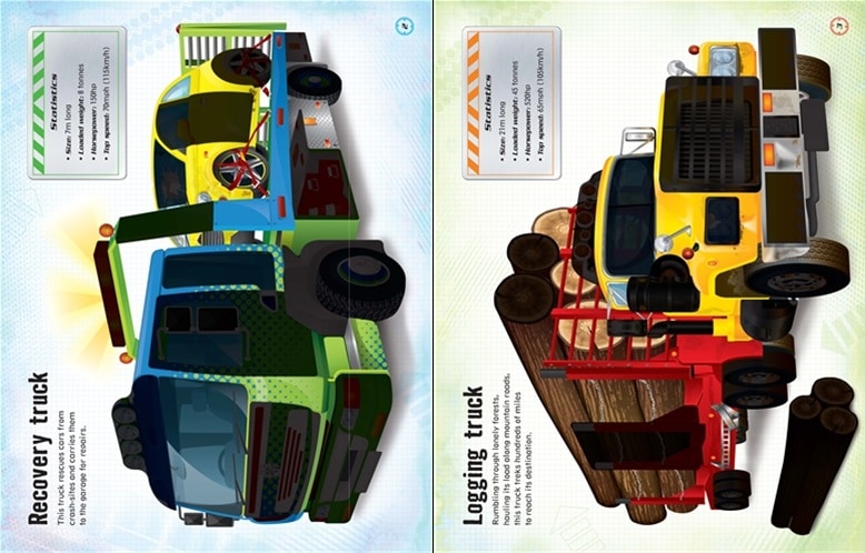 Build Your Own Trucks Sticker Book by Usborne 1