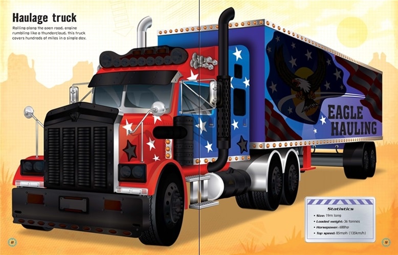 Build Your Own Trucks Sticker Book by Usborne 2
