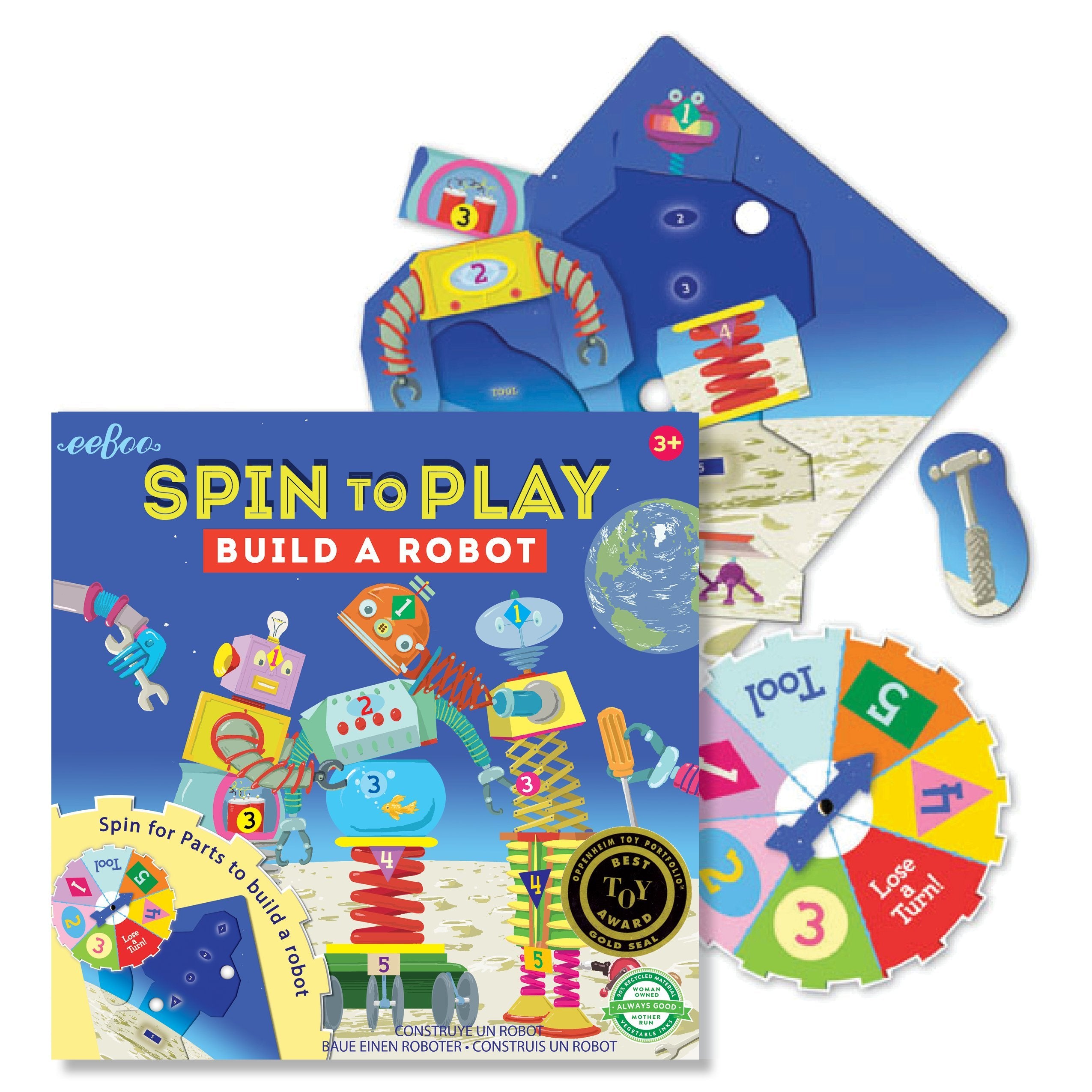 Build a Robot Puzzle and Spinner Game by eeBoo 2