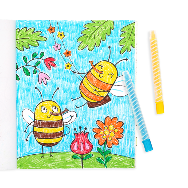 Busy Bug Buddies Coloring Book by Ooly 3