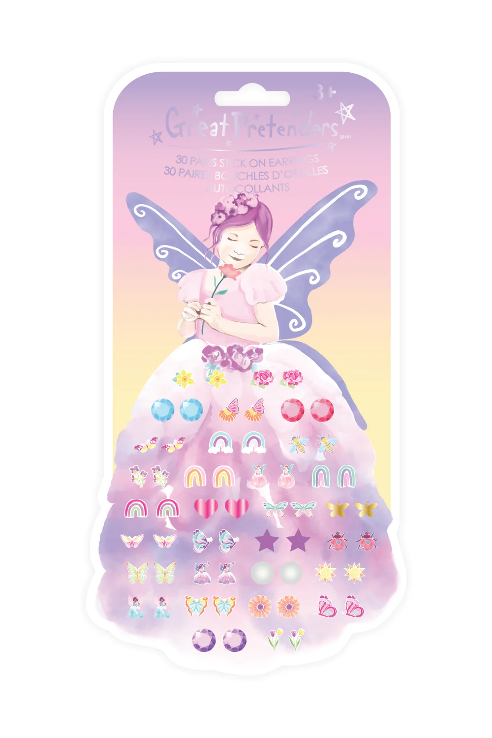 Butterfly Fairy Triana Sticker Earrings-by-Great Pretenders