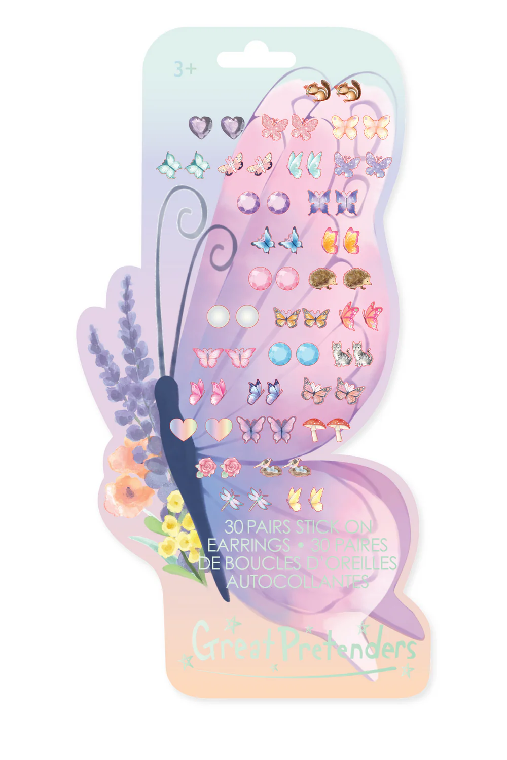 Butterfly Sticker Earrings-by-Great Pretenders