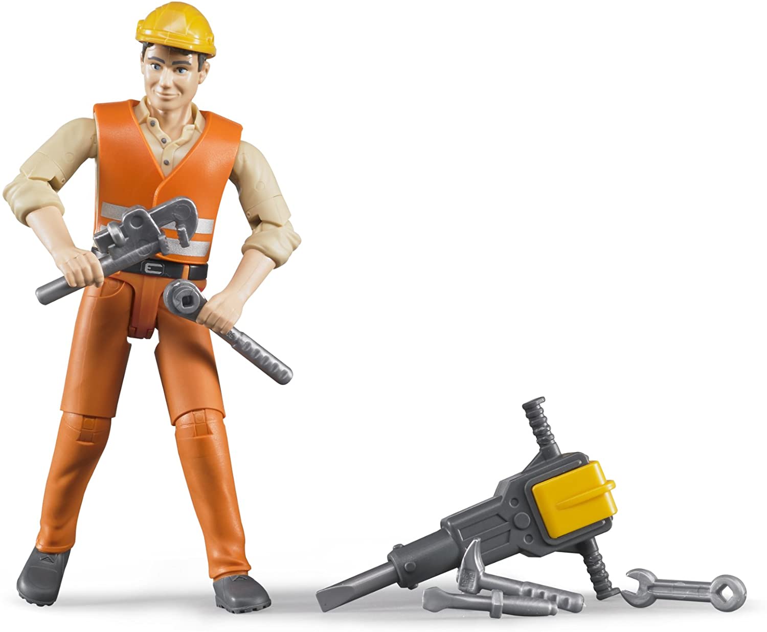Bworld Construction Worker with Accessories by Bruder 1