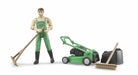 Bworld Gardener with Mower by Bruder 2 scaled