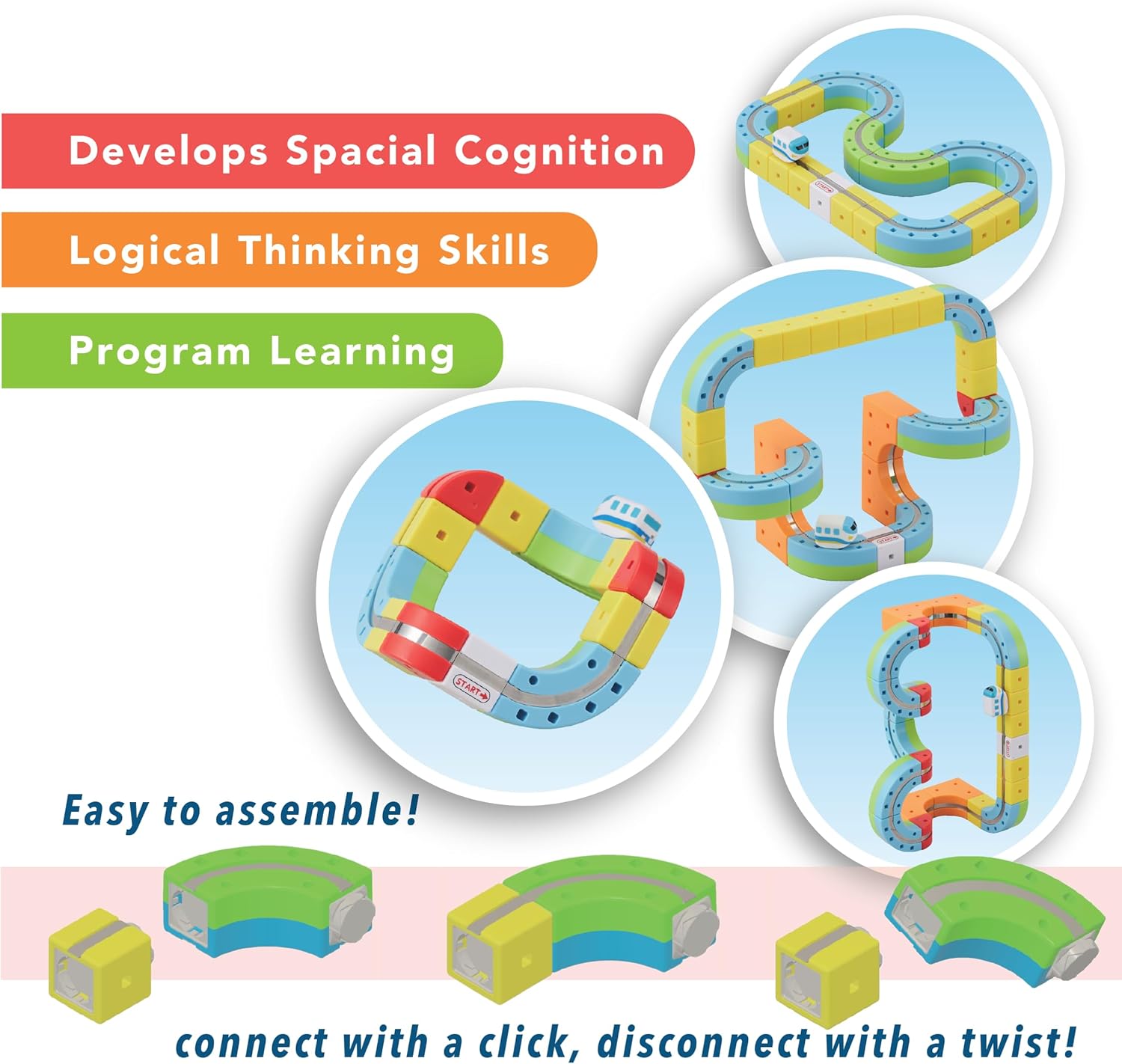 Magnetic Monorail Starter Set by Rail Cube