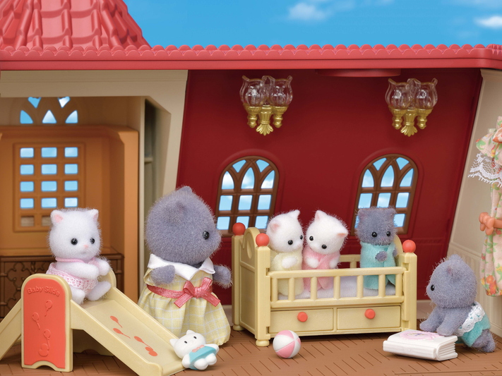 Calico Critter Red Roof Tower Home by Epoch Everlasting Play 4