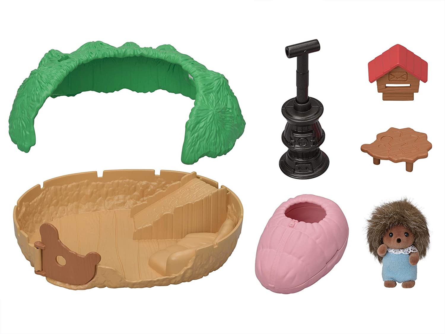 Calico Critters Baby Hedgehog Hideout by Epoch Everlasting Play 1