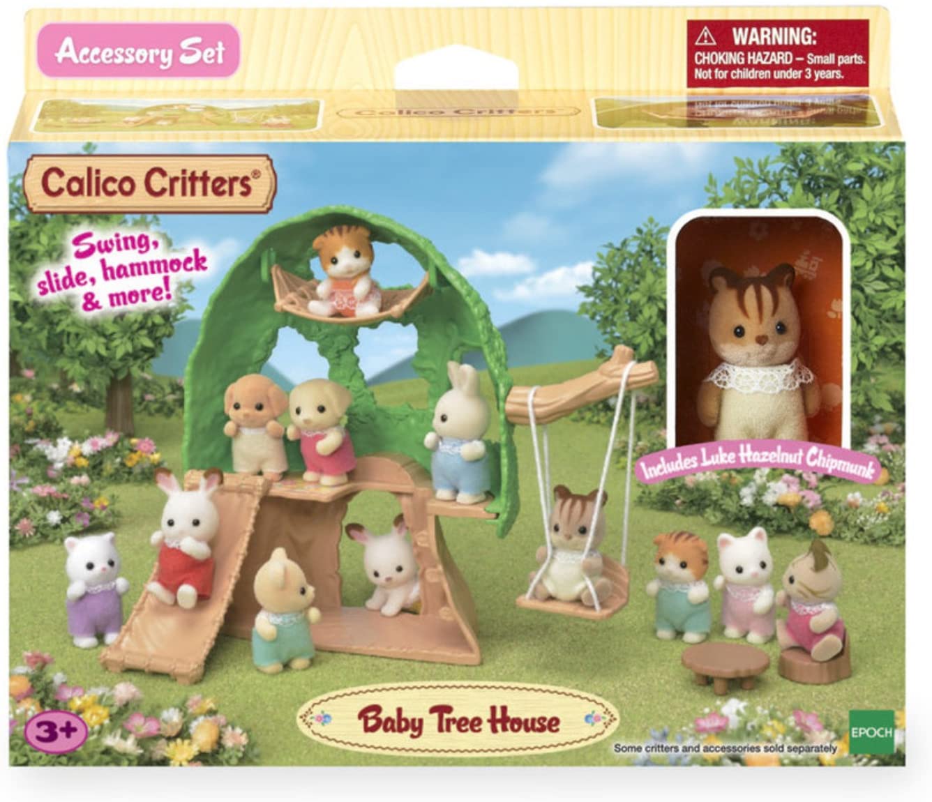 Calico Critters Baby Tree House by Epoch Everlasting Play 6