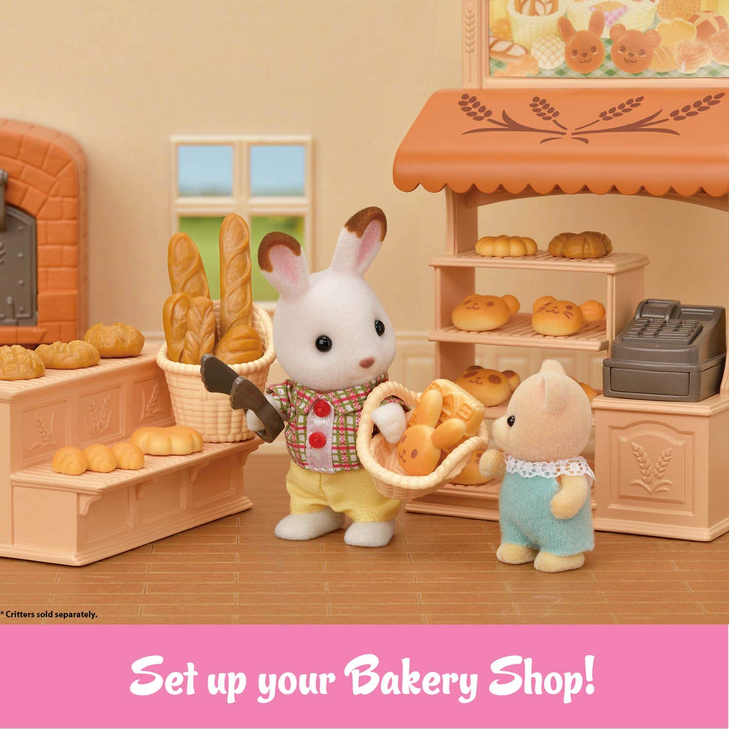 Calico Critters Bakery Shop Starter Set by Epoch Everlasting Play 4