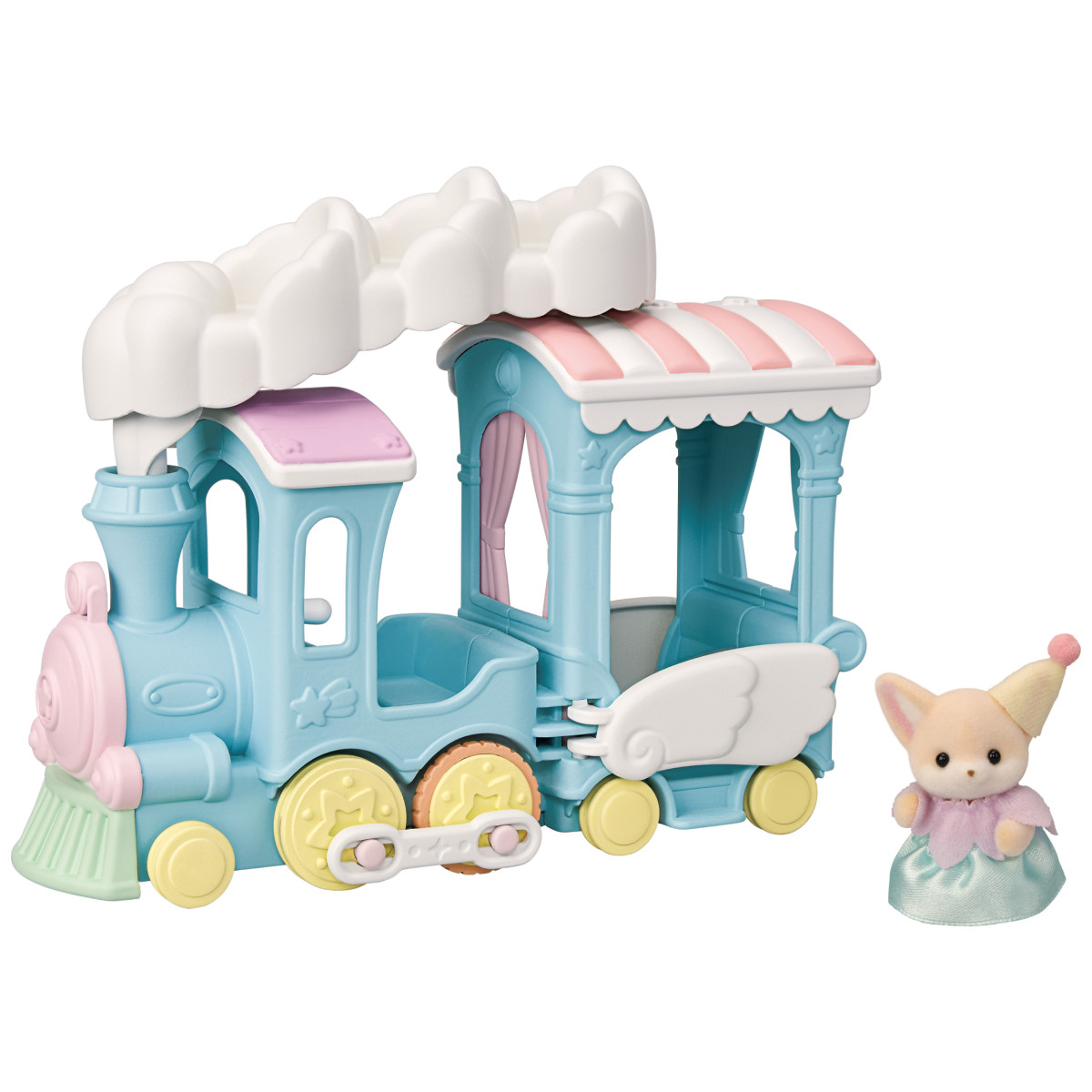 Calico Critters Floating Cloud Rainbow Train-by-Epoch Everlasting Play