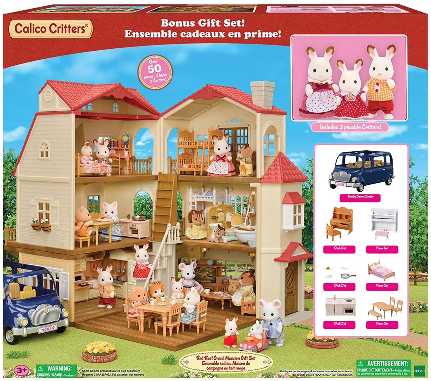 Calico Critters Grand Mansion Gift Set by Epoch Everlasting Play