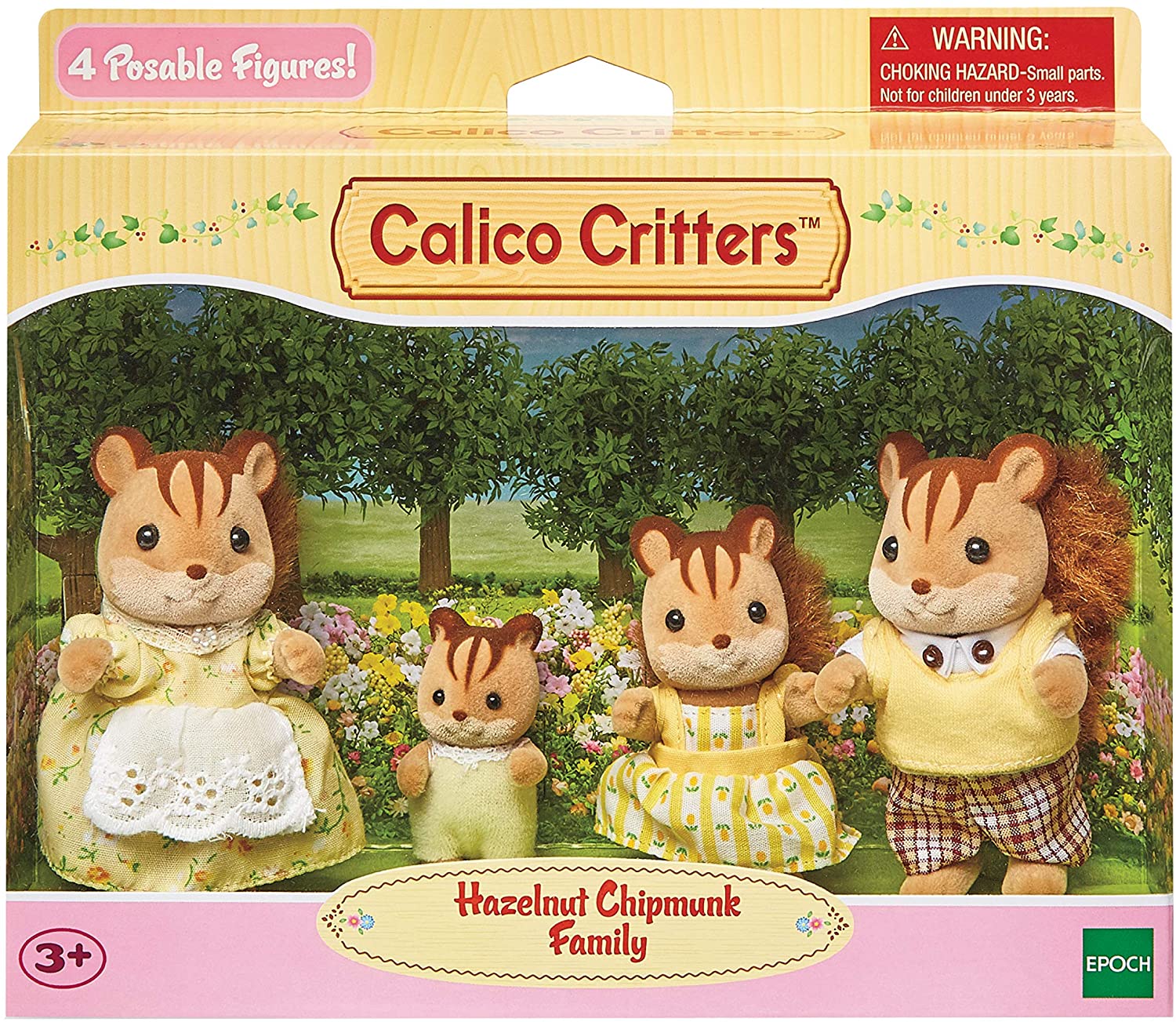 Calico Critters Hazelnut Chipmunk Family by Epoch Everlasting Play 1