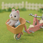 Calico Critters Husky Brother Sisters Tandem Cycling Set by Epoch Everlasting Play 4