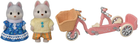Calico Critters Husky Brother Sisters Tandem Cycling Set by Epoch Everlasting Play 6