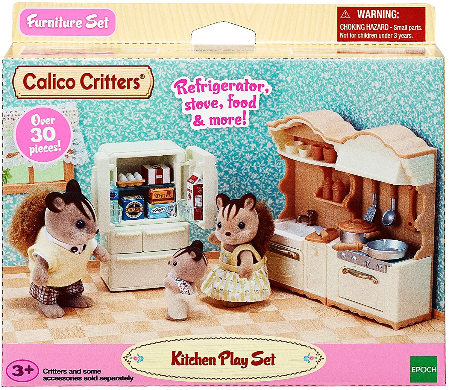 Calico Critters Kitchen Play Set by Epoch Everlasting Play 6