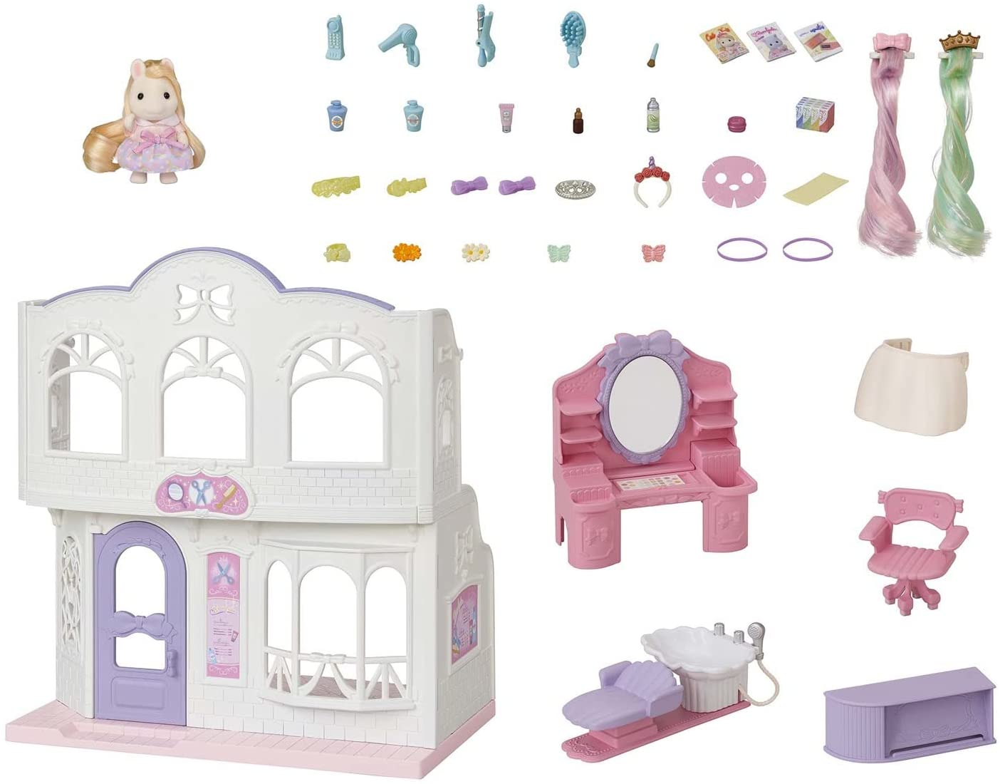 Calico Critters Ponys Stylish Hair Salon by Epoch Everlasting Play 2