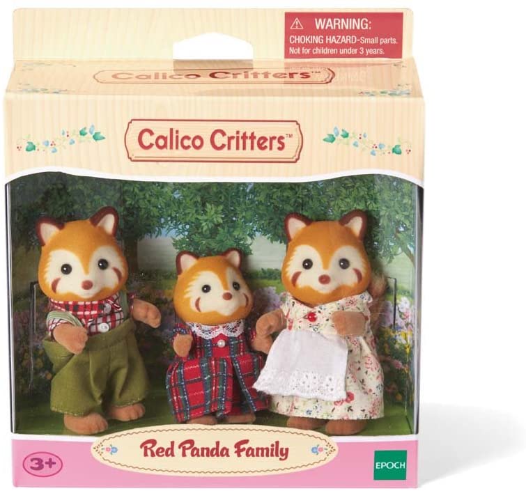 Calico Critters Red Panda Family by Epoch Everlasting Play 1
