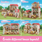Calico Critters Red Roof Country Home Gift Set by Epoch Everlasting Play 2