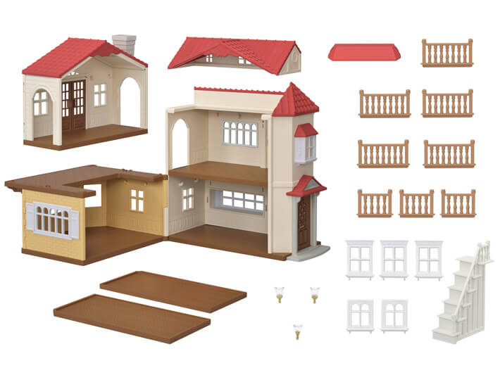Calico Critters Red Roof Country Home Gift Set by Epoch Everlasting Play 3