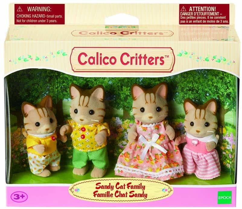 Calico Critters Sandy Cat Family by Epoch Everlasting Play 1