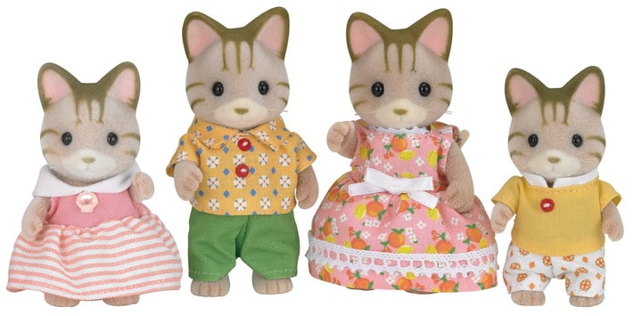 Calico Critters Sandy Cat Family by Epoch Everlasting Play