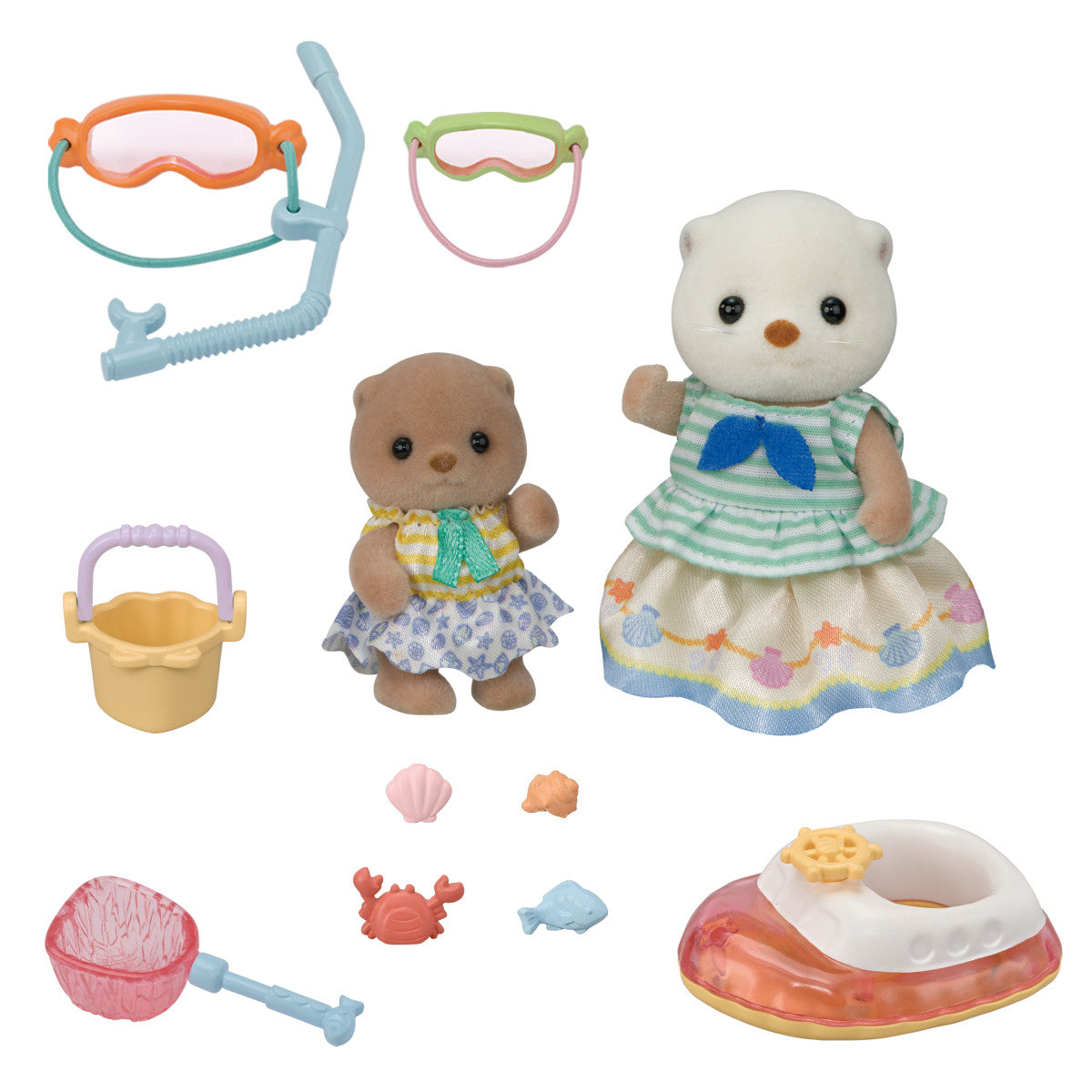 Calico Critters Sea Otter Sisters-Splashy Snorkel Set--by-Epoch Everlasting Play